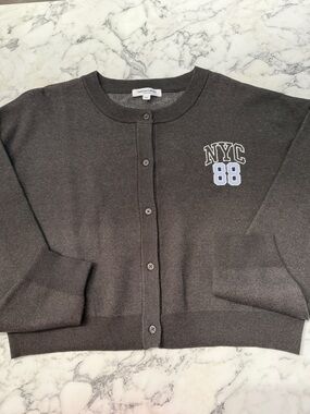 Grayson Threads Women’s Bear Charcoal Knit Sweater NWOT XL